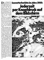 Seewetterberichte im Jahre 2000