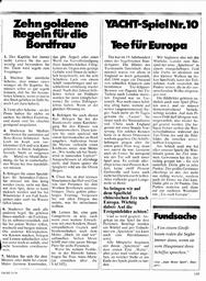 Freiwache (1) 10 Regeln für die Bordfrau