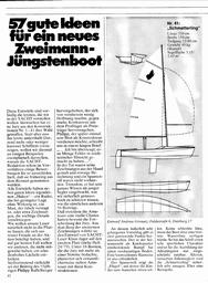 Konstruktionswettbewerb Zweimann-Jüngstenboot