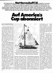 Herreshoff, Nat (2) - Auf America's Cup abonniert