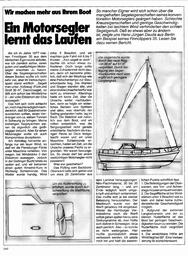 Wir machen mehr aus Ihrem Boot: Ein Motorsegler lernt das Laufen (Finnclipper)