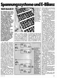 Yacht-Elektrik (2) - Spannungssysteme und E-Bilanz