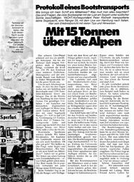 Bootstransport ans Mittelmeer