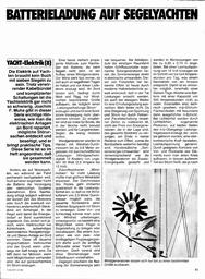 Yacht-Elektrik (8) - Batterieladung