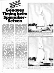 Jollenpraxis für Anfänger (7) - Genaues Timing beim Spinnaker-Setzen