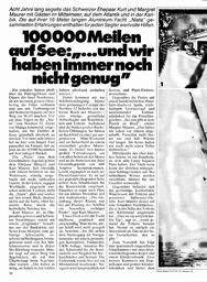 Maurer, Kurt und Margret auf "Niata" - 1000 Meilen auf See --