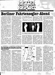 Berlin: Fahrtensegler-Abend