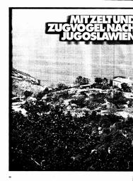 Jugoslawien (Adriaküste): Mit Zelt u. Zugvogel nach --
