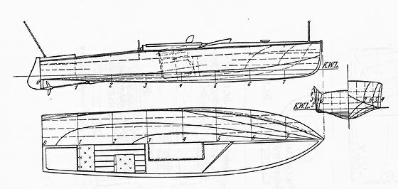 21 Fuß Motorboot