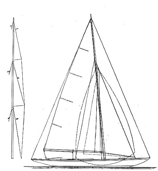 30 qm Schärenkreuzer Segelplan