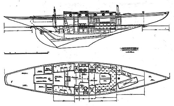 80 qm Seefahrtskreuzer Bauplan