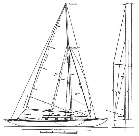 20 qm Küstenkreuzer Segelplan