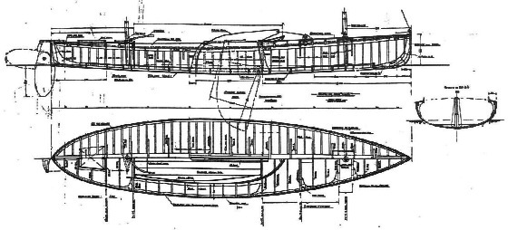 Wandersegelkanu Bauplan