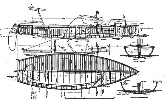 15 qm Wanderjolle Bauplan