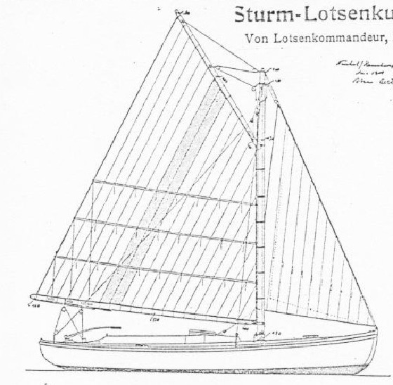 Lotsenkutter Segelriss