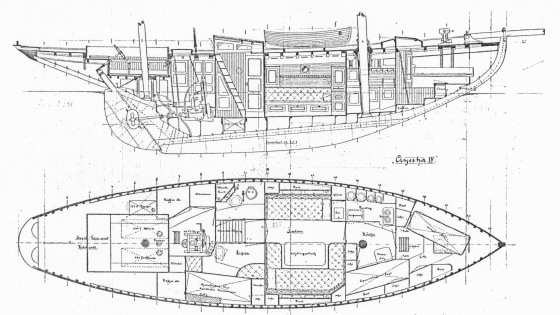 "Ayesha IV" Einrichtungsplan