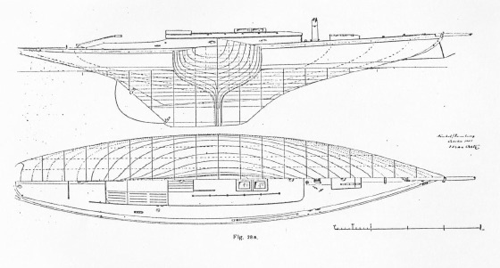 Kreuzeryacht Riss