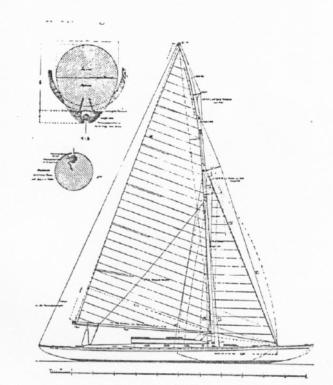 60 qm DSVb Kreuzer Segelriss