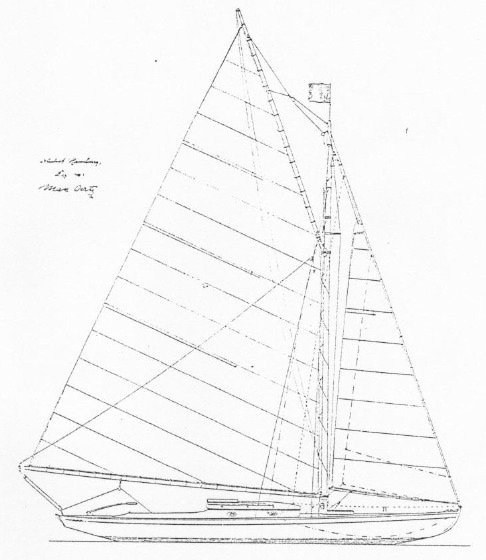 6 S.L. Kreuzer "Luise" Segelriss