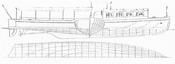 Motor-Salonboot "Bertha"