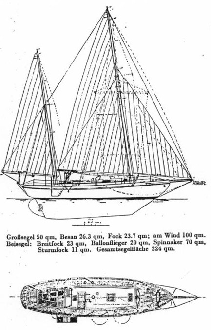 "Nord-Ost" Segelriss